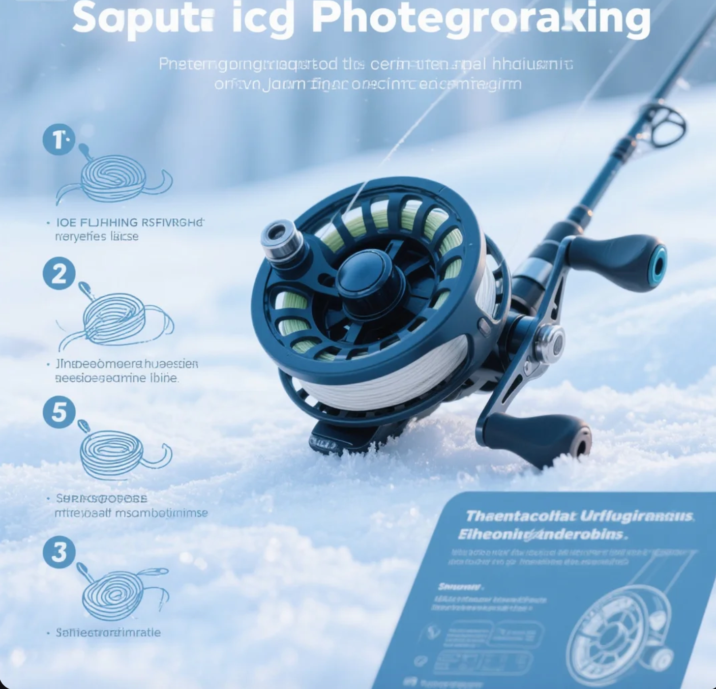 buzz reel ice fishing ICX Carbon Inline allowing for faster retrieval across water Ice Fishing Anti - Freeze