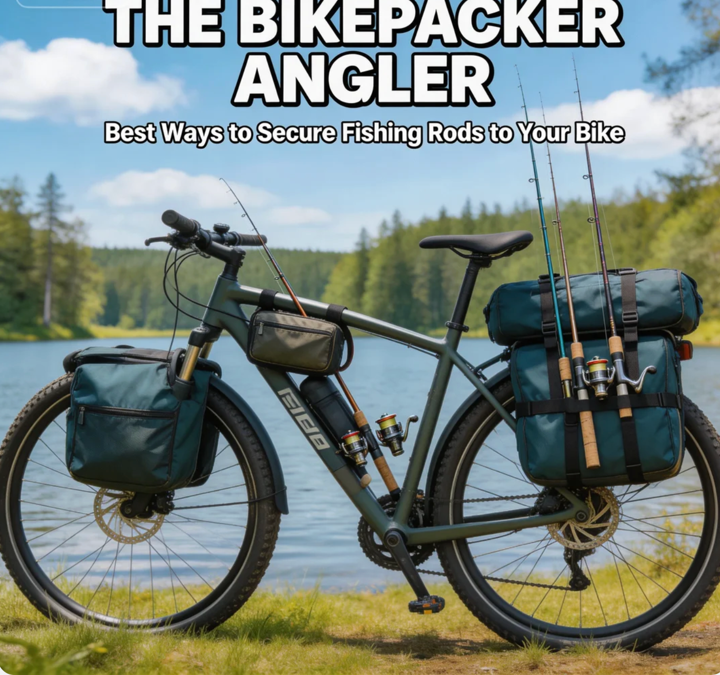 bikepacking fishing pole Bakcou Mount it safely and securely either on your rack Bikefishing in Bear Country!