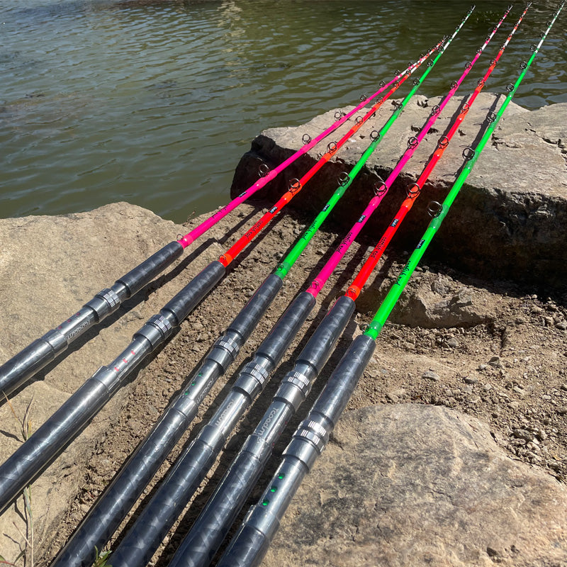 Tcoedm Glowing Luminous Catfish Rod-7'6" Butt Joint MH/M Power Fast Action Glowing Orange / Butt Joint(Not One Piece)Model / Medium Heavy Tcoedm Glowing Luminous Catfish Rod-7'6" Butt Joint MH/M Power Fast Action Glowing Orange / Butt Joint(Not One Piece)Model / Medium Heavy