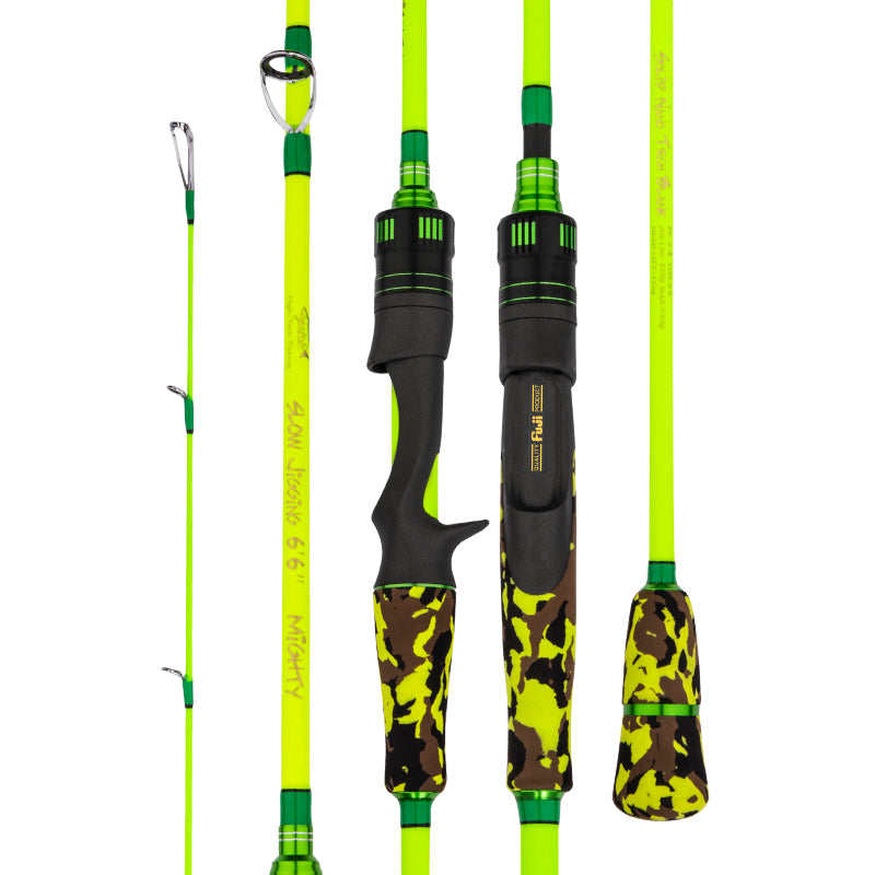 GOOFISH® Yellow Slow Pitch Jigging Rod-6'6 Maxjig 350g Saltwater Deepsea Jigging Pole for Grouper Tuna
