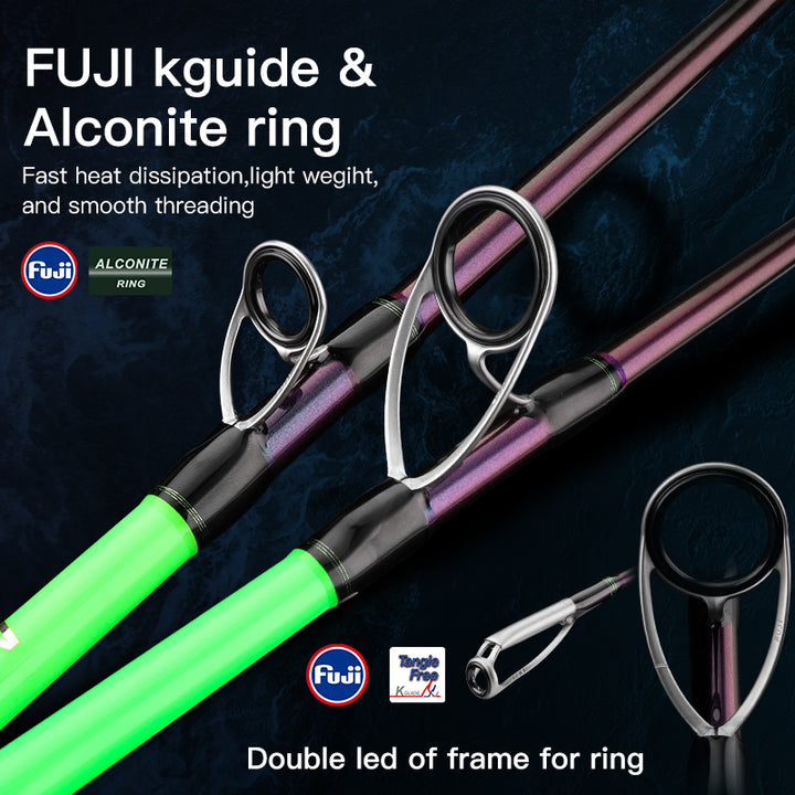 GOOFISH® MONSTER DEEP-7FT(213CM) LENGTH PE5-8 MAXJIG 1000G JAPAN FUJI SOLID NANO JIGGING ROD