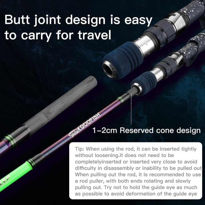 GOOFISH® MONSTER DEEP-7FT(213CM) LENGTH PE5-8 MAXJIG 1000G JAPAN FUJI SOLID NANO JIGGING ROD
