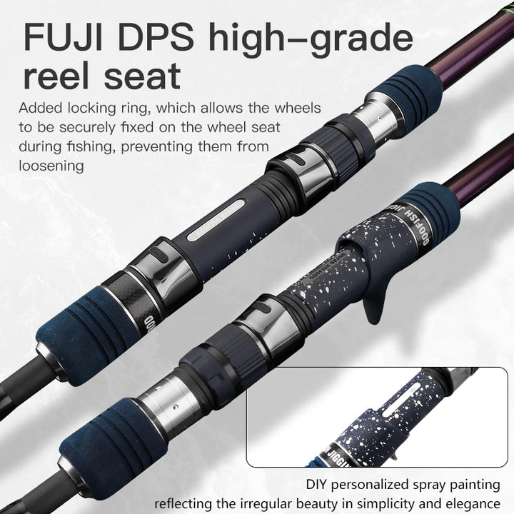 GOOFISH® MONSTER DEEP-7FT(213CM) LENGTH PE5-8 MAXJIG 1000G JAPAN FUJI SOLID NANO JIGGING ROD