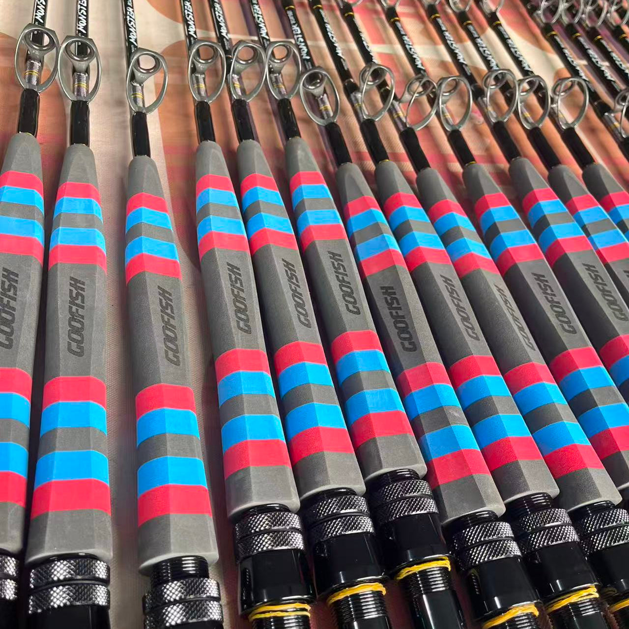 big fishing pole for sale GOOFISH Gamefish Fishing Rod 168cm Saltwater Trolling Casting Baiting Rod with FUJI Setting and Alu Alloy Reel Seat