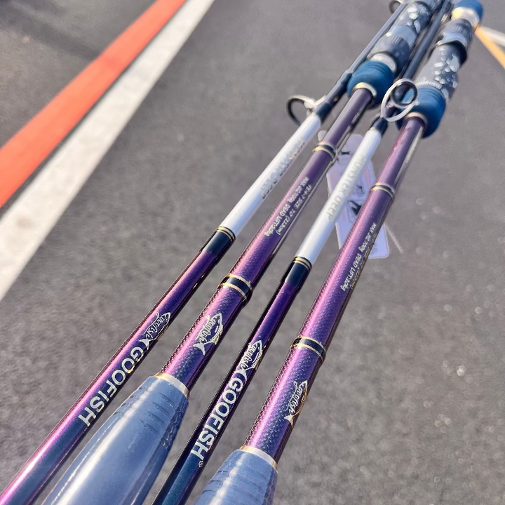 GOOFISH® MONSTER DEEP-7ft(213cm) Length PE4-7 Jig 200-700g Japan FUJI Solid Nano Jigging Rod