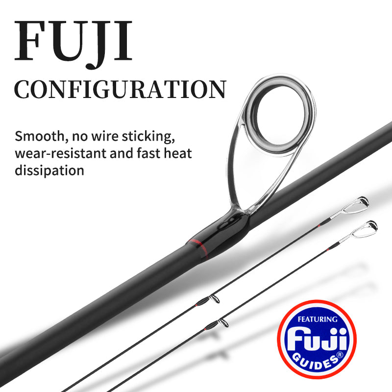 GOOFISH® Solid Nano Blank Series-6.0'(180cm) Fuji Setting Steelhead Trout Bass Spinning Rod