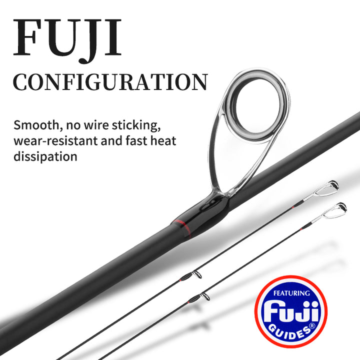 GOOFISH® Solid Nano Blank Series-6.0'(180cm) Fuji Setting Steelhead Trout Bass Spinning Rod