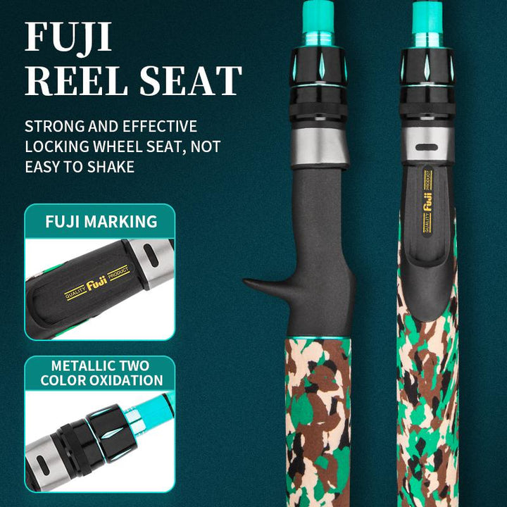 GOOFISH® 8.0'(2.4m) Solid Nano Tech Blank Light Bass Popping Fishing Rod with FUJI