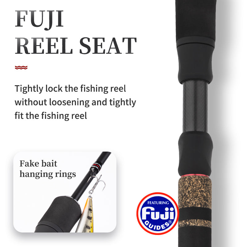GOOFISH® Solid Nano Blank Series-6.0'(180cm) Fuji Setting Steelhead Trout Bass Spinning Rod