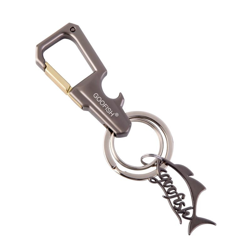GOOFISH® multi-function Key Chain for Bottle Opener fishing line knife
