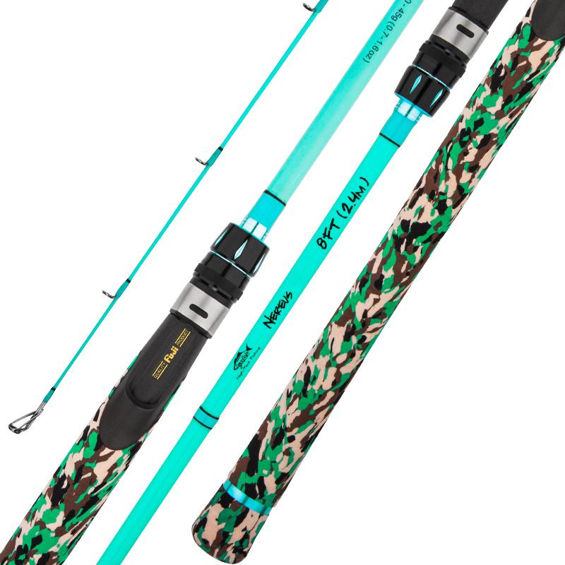 GOOFISH 8.0'(2.4m) Solid Nano Tech Blank Light Bass Popping Fishing Rod with FUJI 8.0'(2.4m) / Casting GOOFISH 8.0'(2.4m) Solid Nano Tech Blank Light Bass Popping Fishing Rod with FUJI 8.0'(2.4m) / Casting