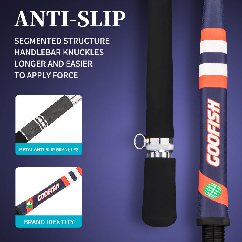 GOOFISH® Gamefish Fishing Rod 168cm Saltwater  Trolling Casting Baiting Rod with FUJI Setting and Alu Alloy Reel Seat