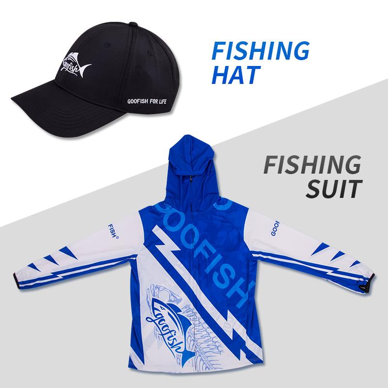 GOOFISH® Sunscreen ultra thin and breathable fishing suit men's fast dry outdoor fishing suit in summer
