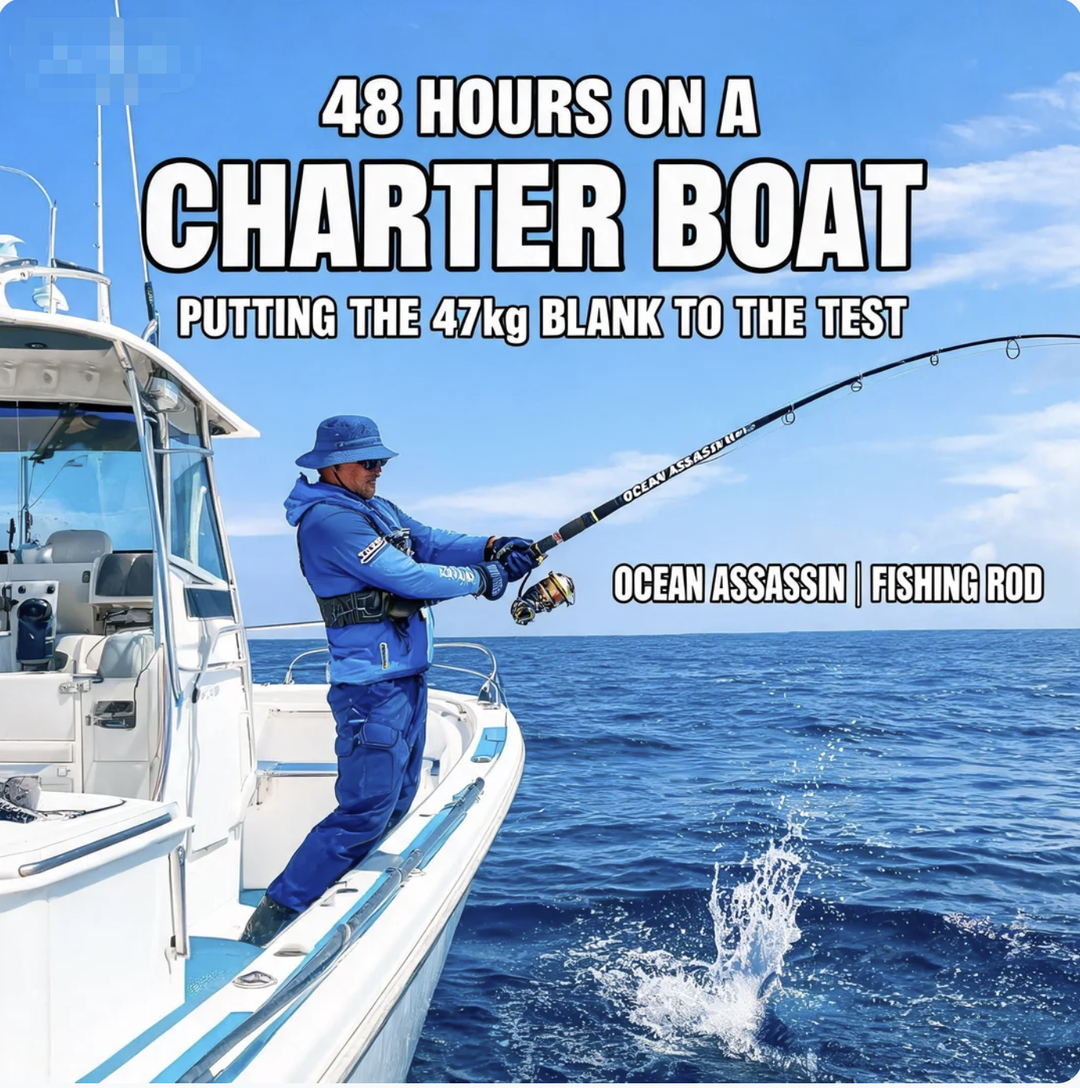 48 Hours on a Charter Boat: Putting the 47kg Blank to the Test for goofish Ocean Assassin fishing rod