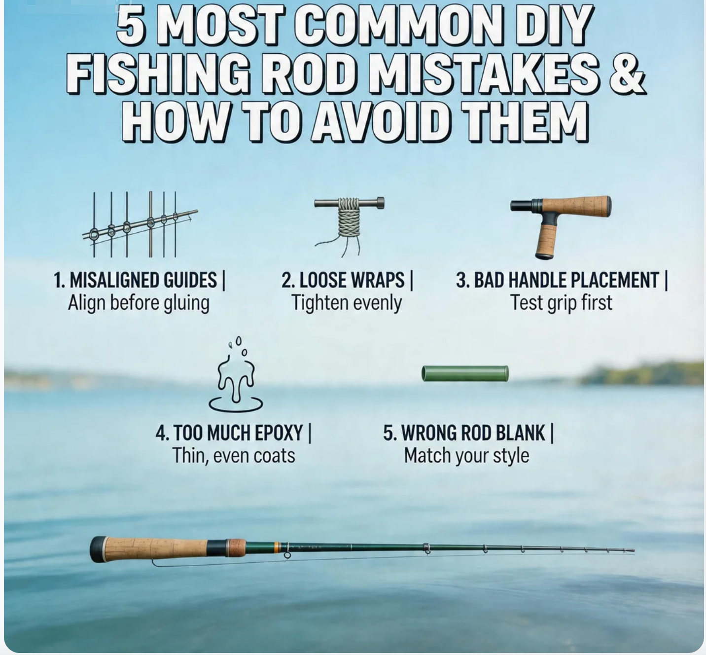 5 Most Common DIY Fishing Rod Mistakes & How to Avoid Them