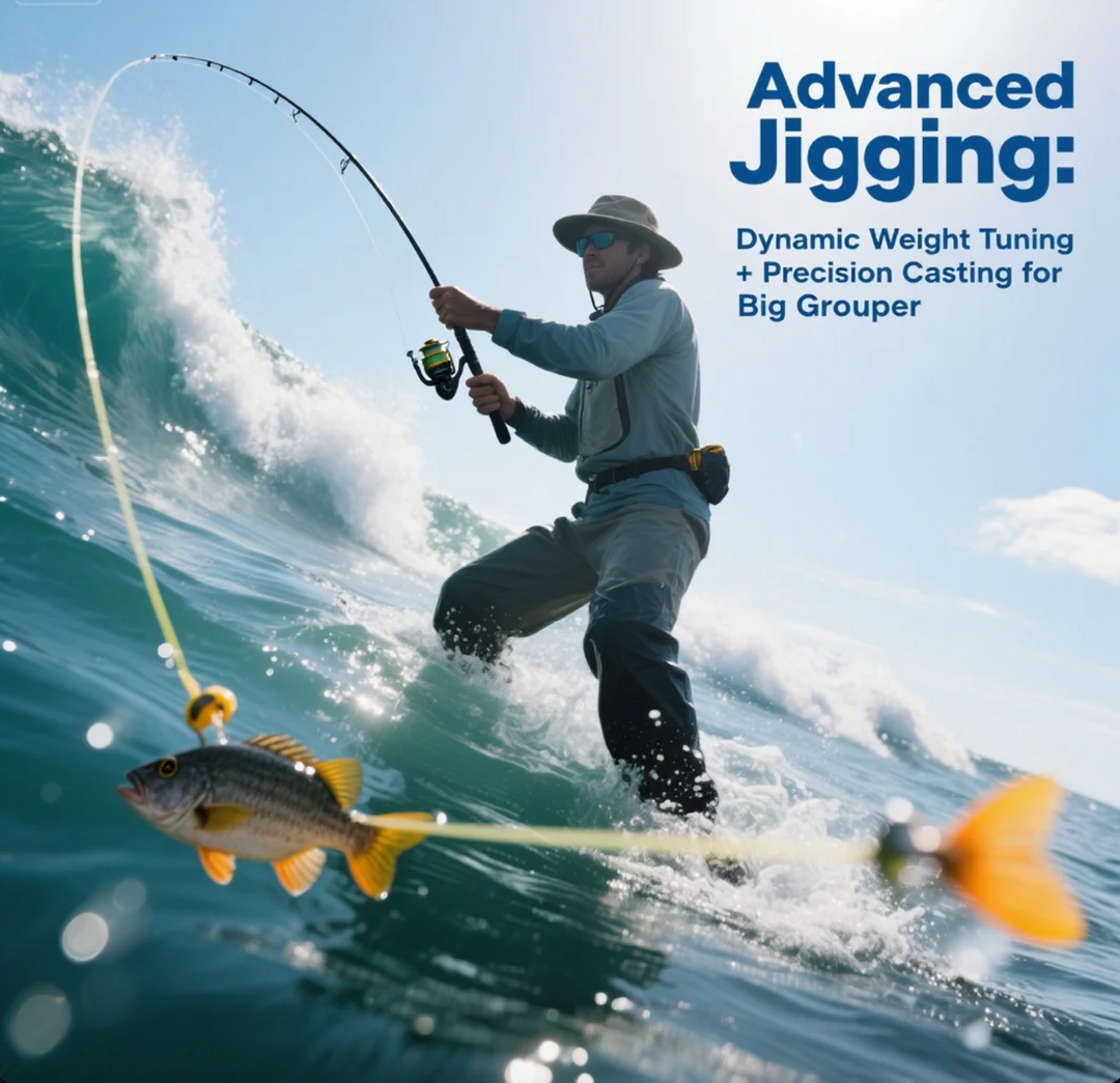 Advanced Jigging: Dynamic Weight Tuning + Precision Casting for Big Grouper
