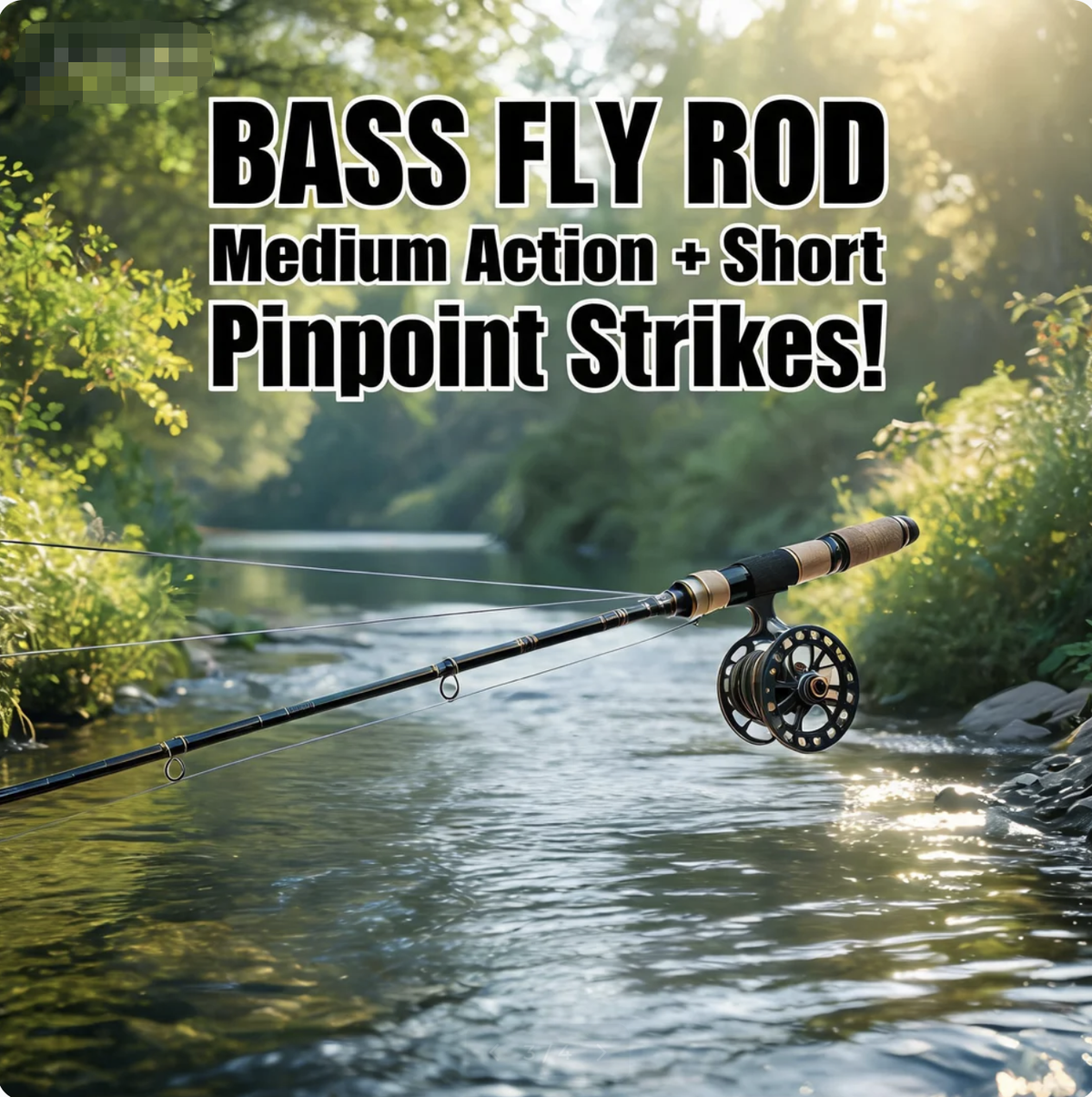 Bass Fly Rod: Medium Action + Short—Pinpoint Strikes