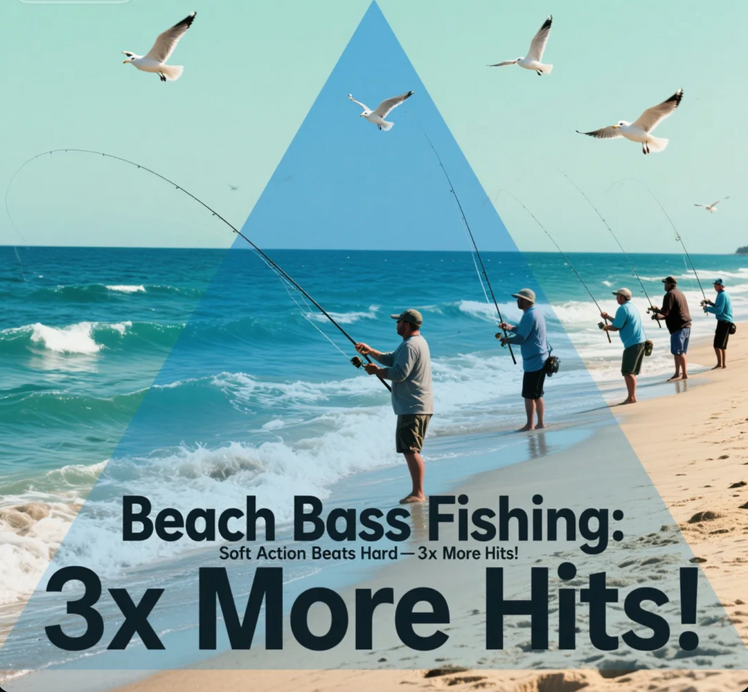 Beach Bass Fishing Soft Action Beats Hard—3x More Hits!