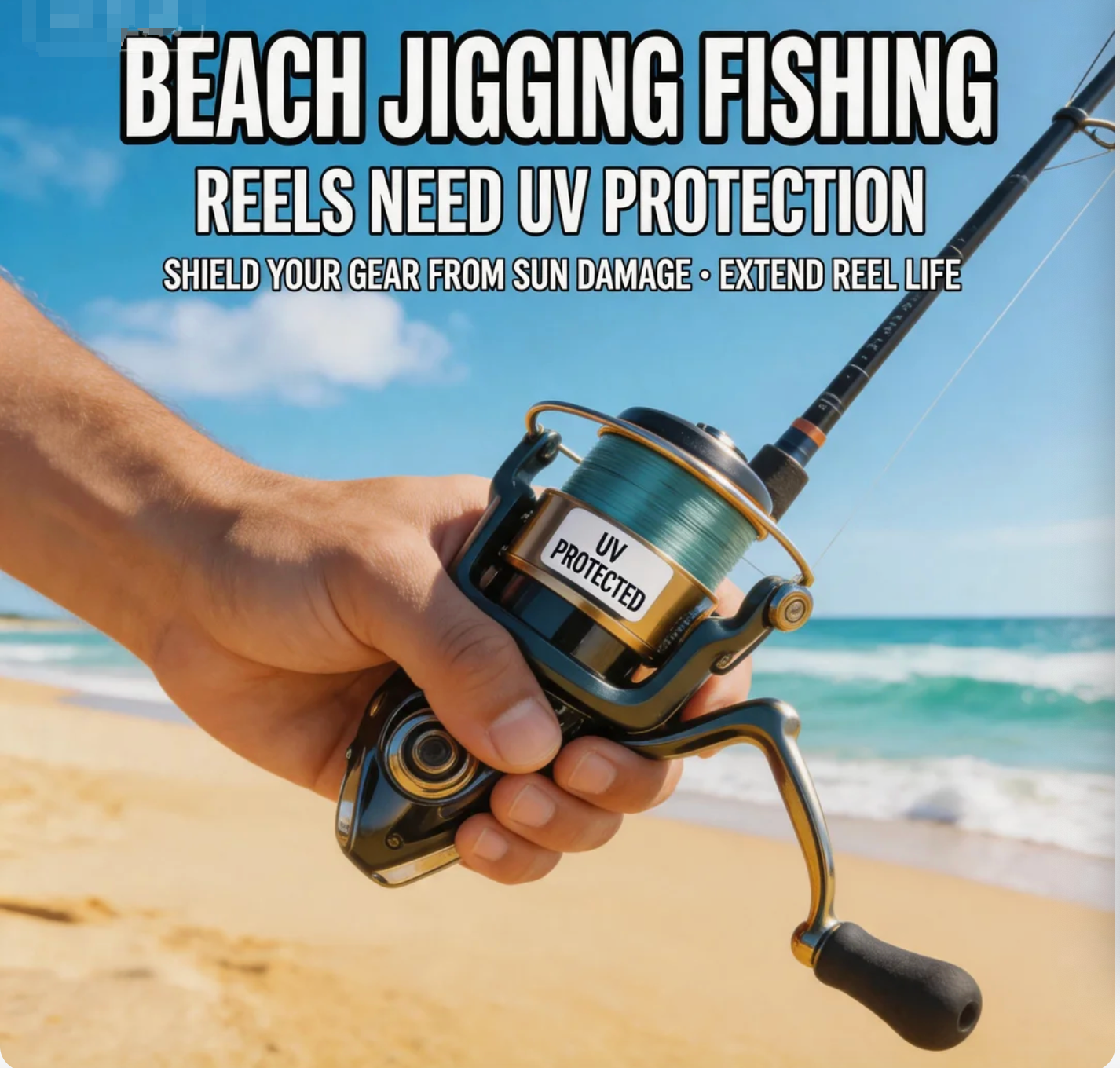 Beach Jigging Fishing Reels Need UV Protection