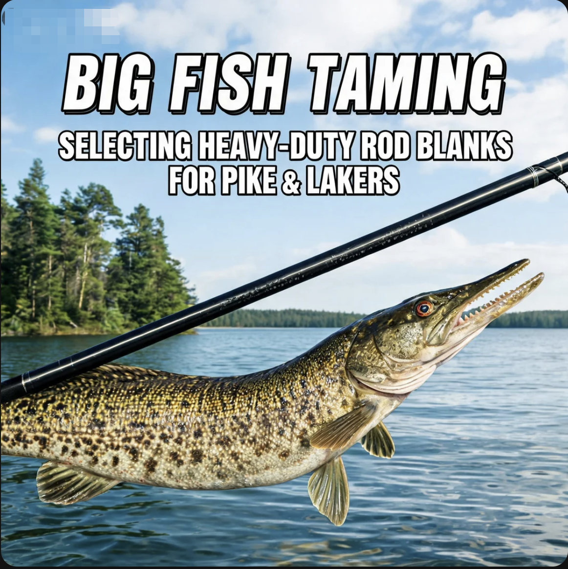Big Fish Taming: Selecting Heavy-Duty Blanks for Pike & Lakers