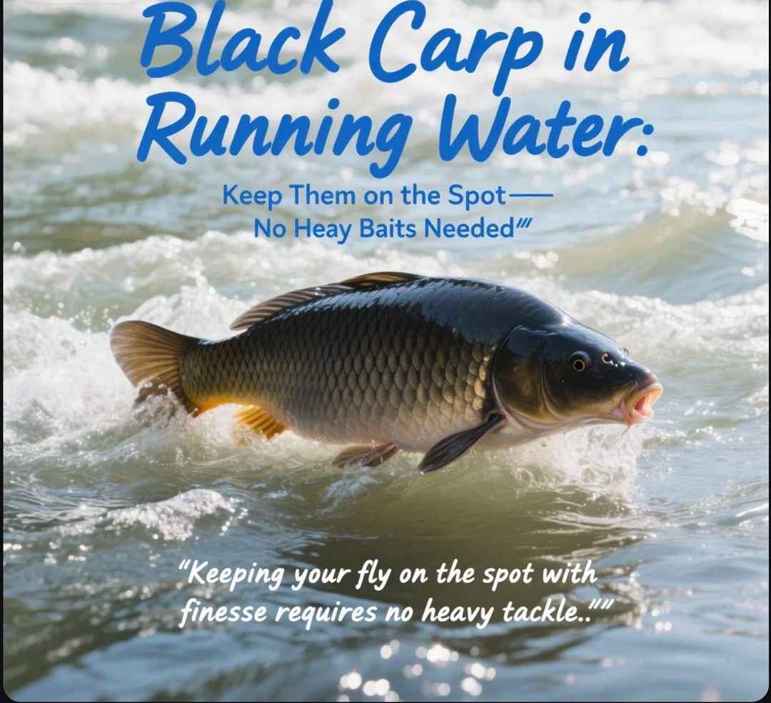 Black Carp in Running Water Keep Them on the Spot—No Heavy Baits Needed​