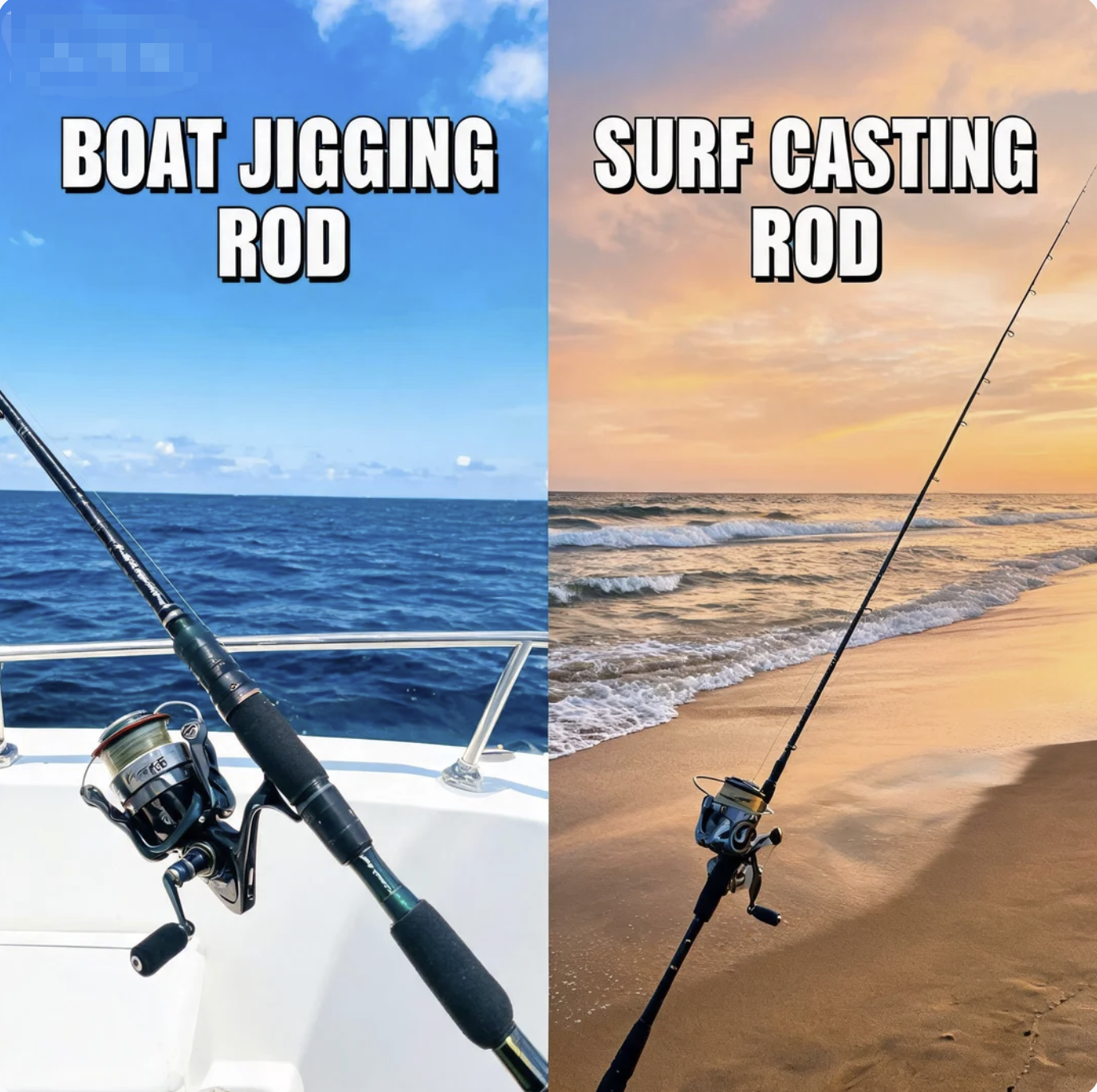 Boat Jigging vs Surf Casting: Key Rod Differences