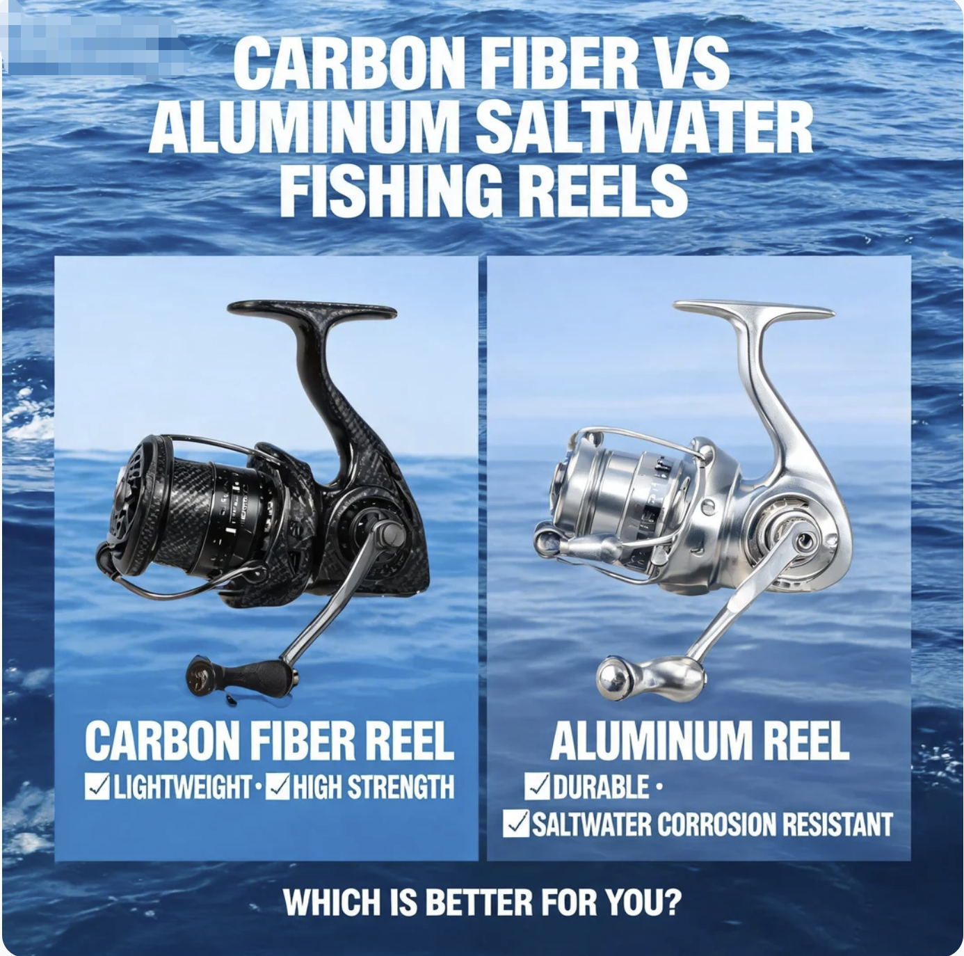 Carbon Fiber vs Aluminum Saltwater Fishing Reels: Light & Durable?