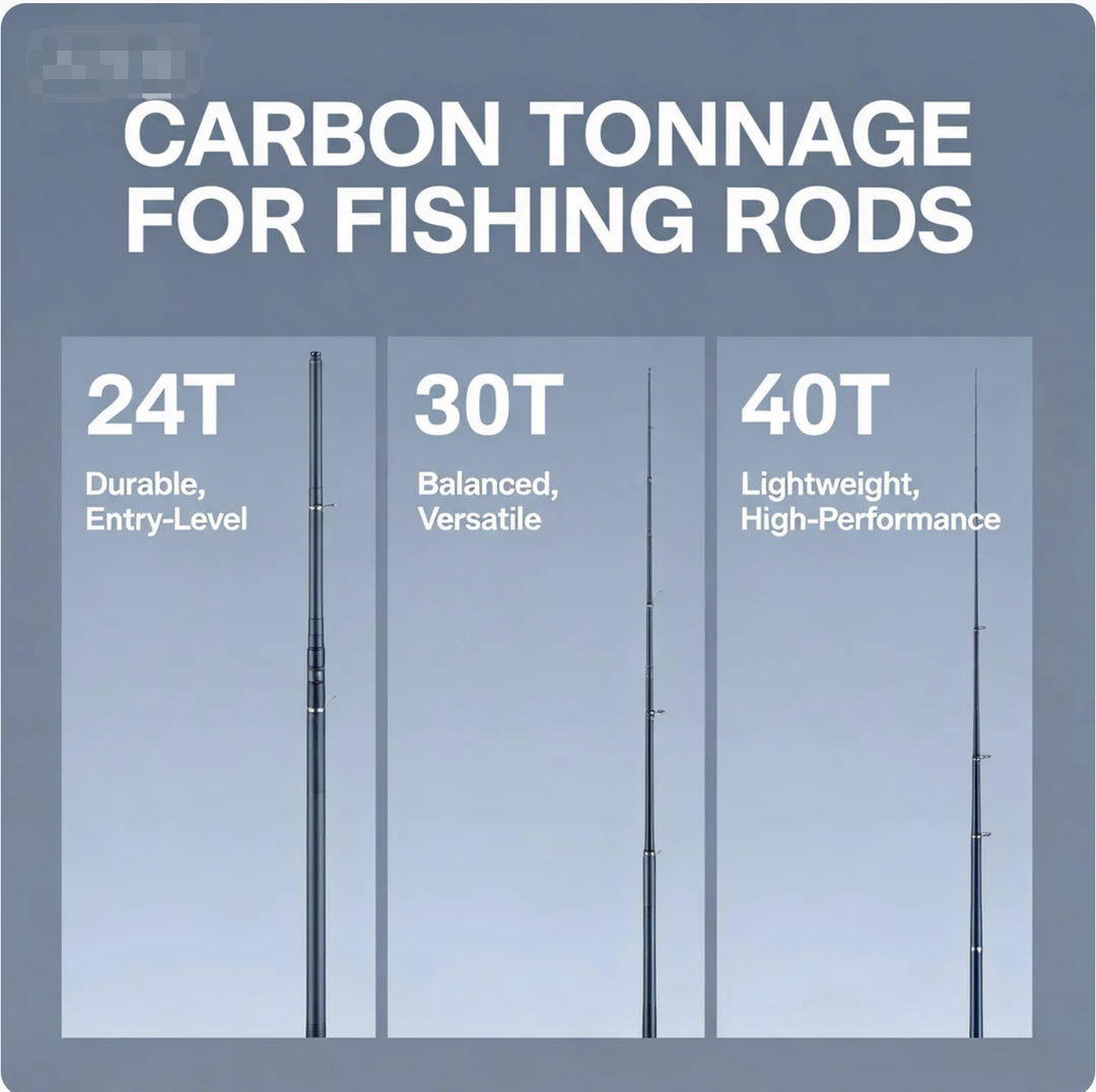  Carbon Tonnage for fishing rod manufacturing: 24T vs 30T vs 40T