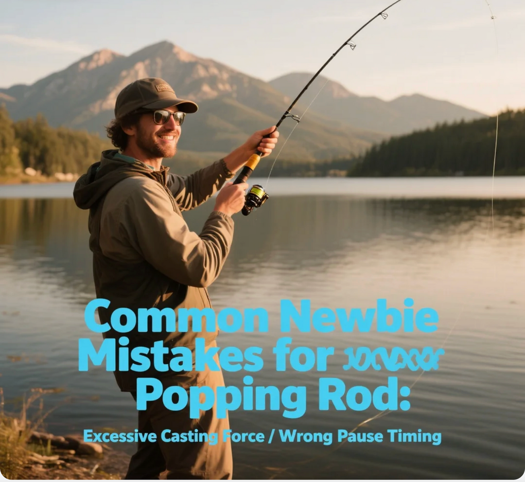 Common Newbie Mistakes for Popping Rod: Excessive Casting Force / Wrong Pause Timing
