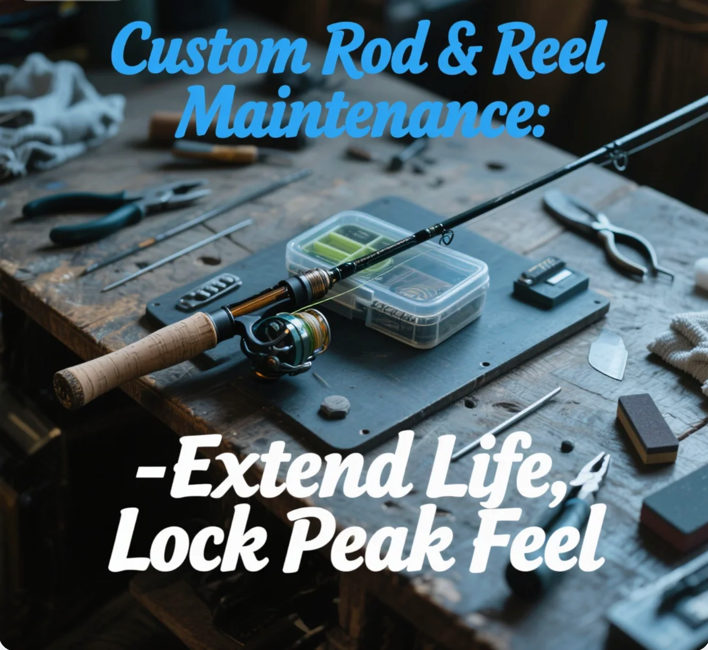Custom Rod & Reel Maintenance Extend Life, Lock Peak Feel