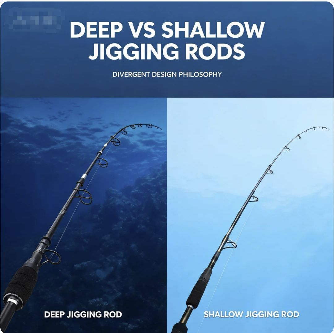 Deep vs Shallow Jigging Rods: Divergent Design Philosophy