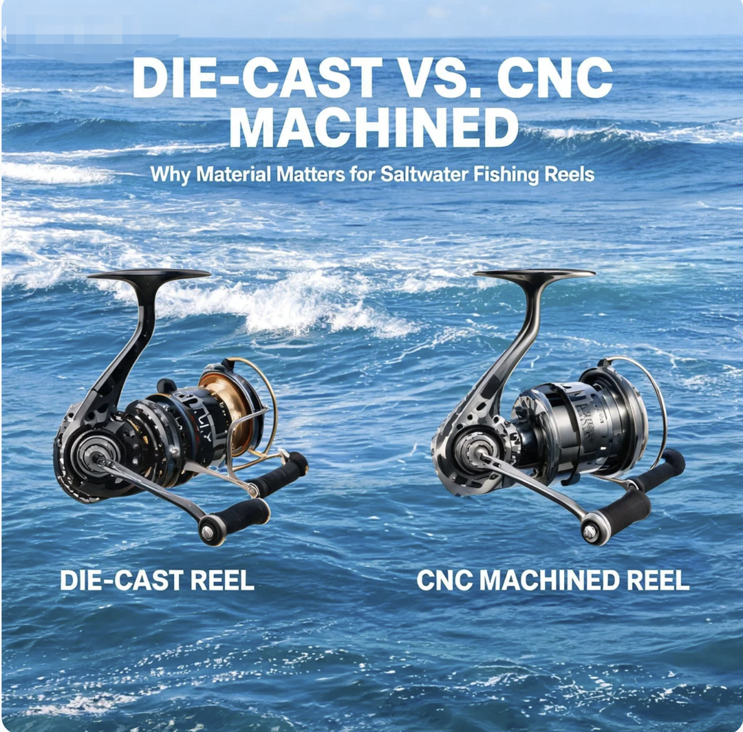 Die-Cast vs. CNC Machined Why Material Matters for Saltwater fishing reels