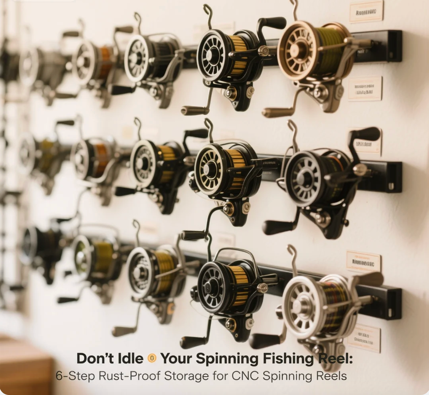 Don’t Idle Your Spinning Reel 6-Step Rust-Proof Storage for CNC Spinning Reels