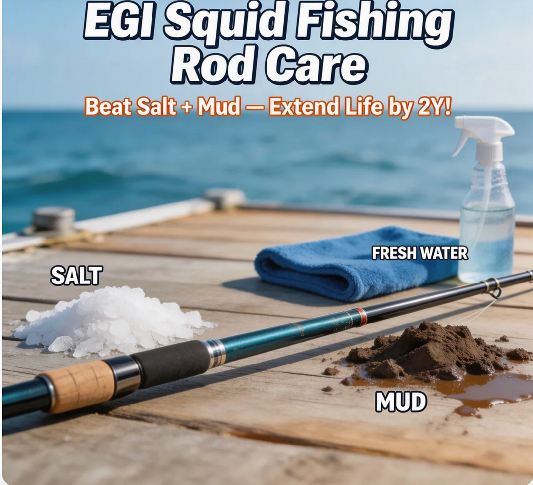 EGI Squid Fishing Rod Care Beat Salt + Mud—Extend Life by 2Y!