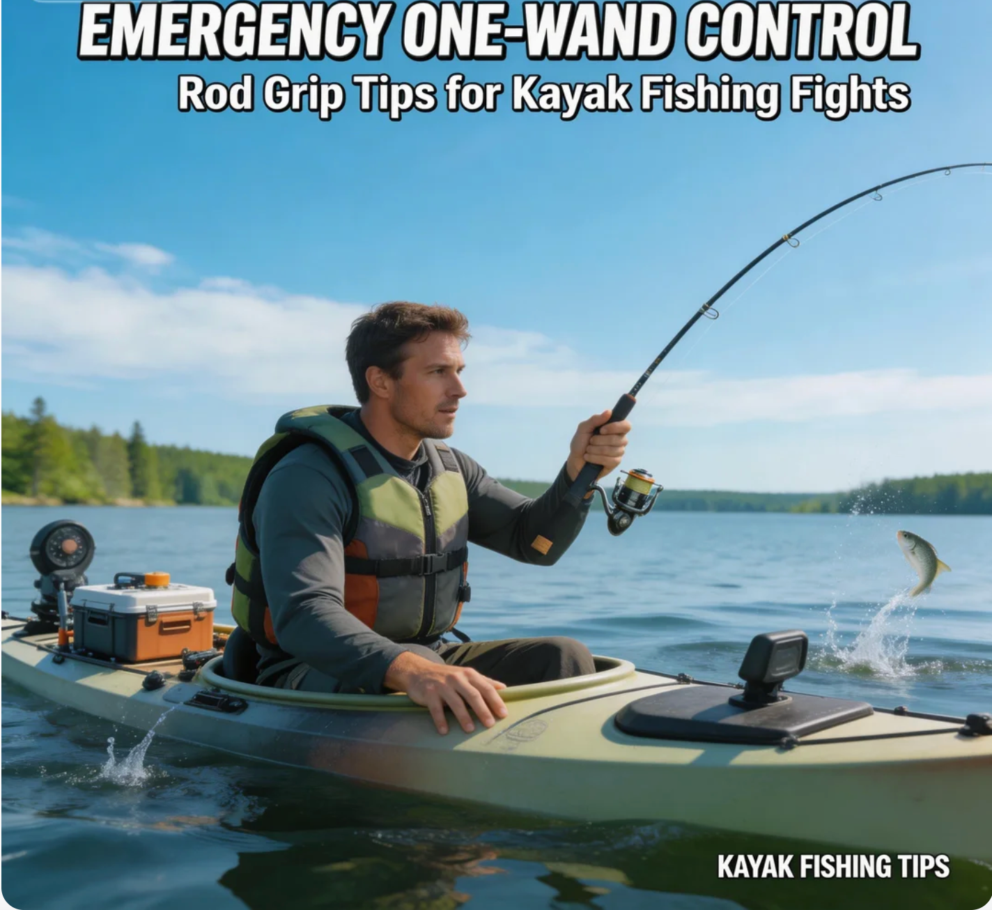 Emergency One-Hand Control: Rod Grip Tips for Kayak Fishing Fights