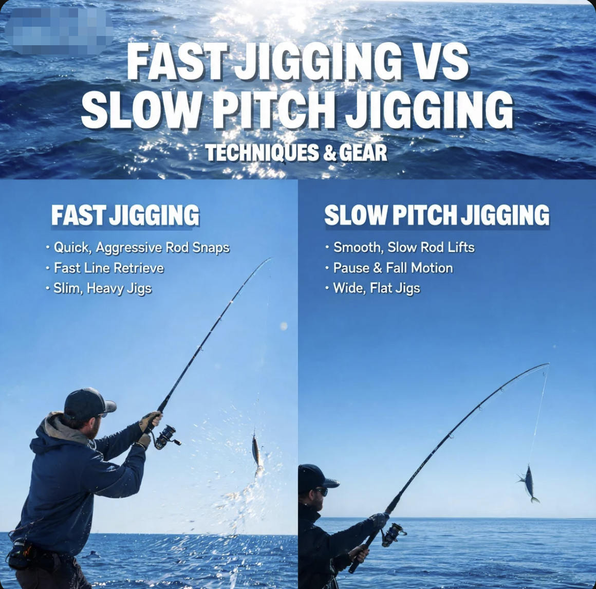 Fast Jigging vs Slow Pitch Jigging Techniques and Gear