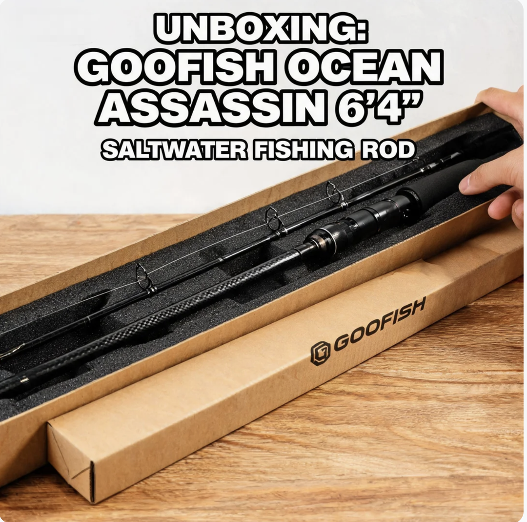 First Impressions Unboxing the GOOFISH Ocean Assassin 6'4 saltwater fishing rod