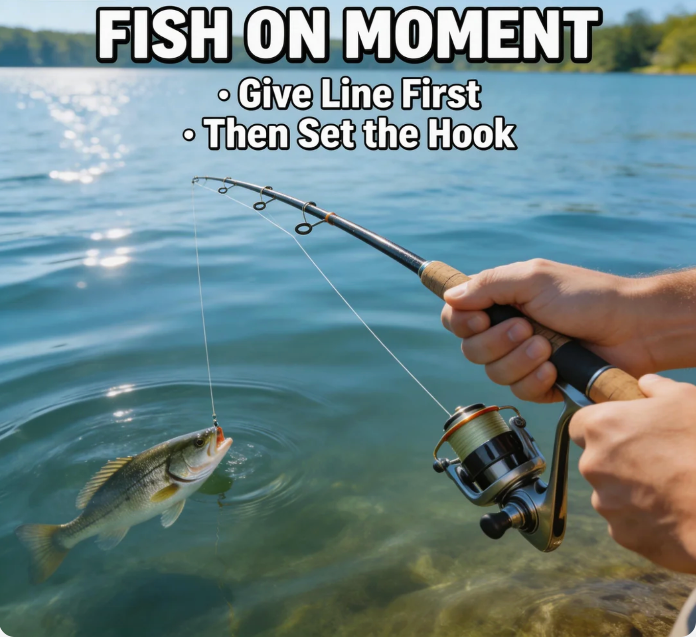 Fish On Moment Give Line First, Then Set the Hook