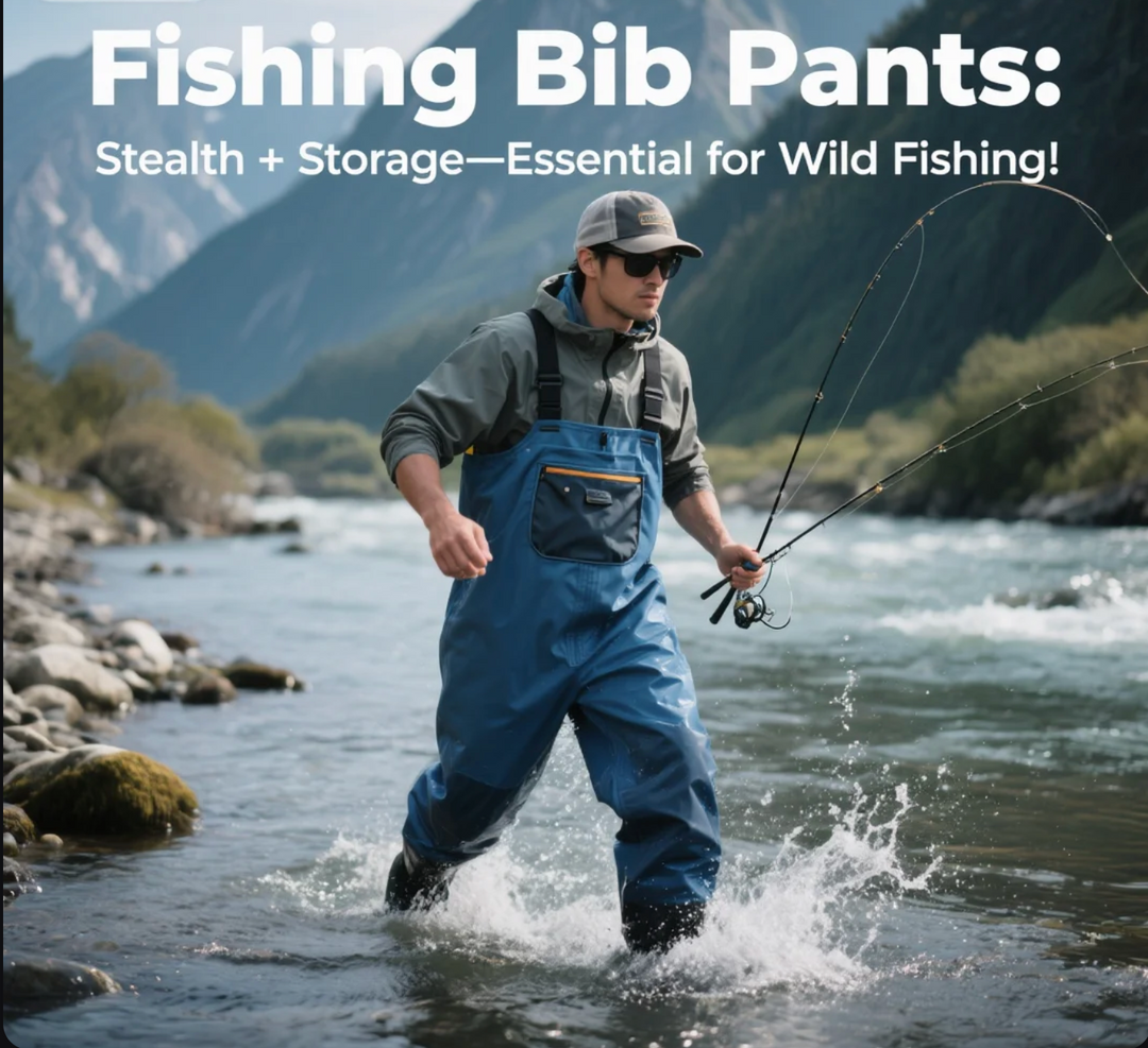 Fishing Bib Pants: Stealth + Storage—Essential for Wild Fishing!