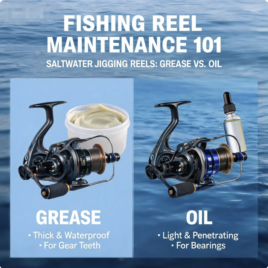 Fishing Reel Maintenance 101: Grease vs. Oil for Saltwater Jigging Reels