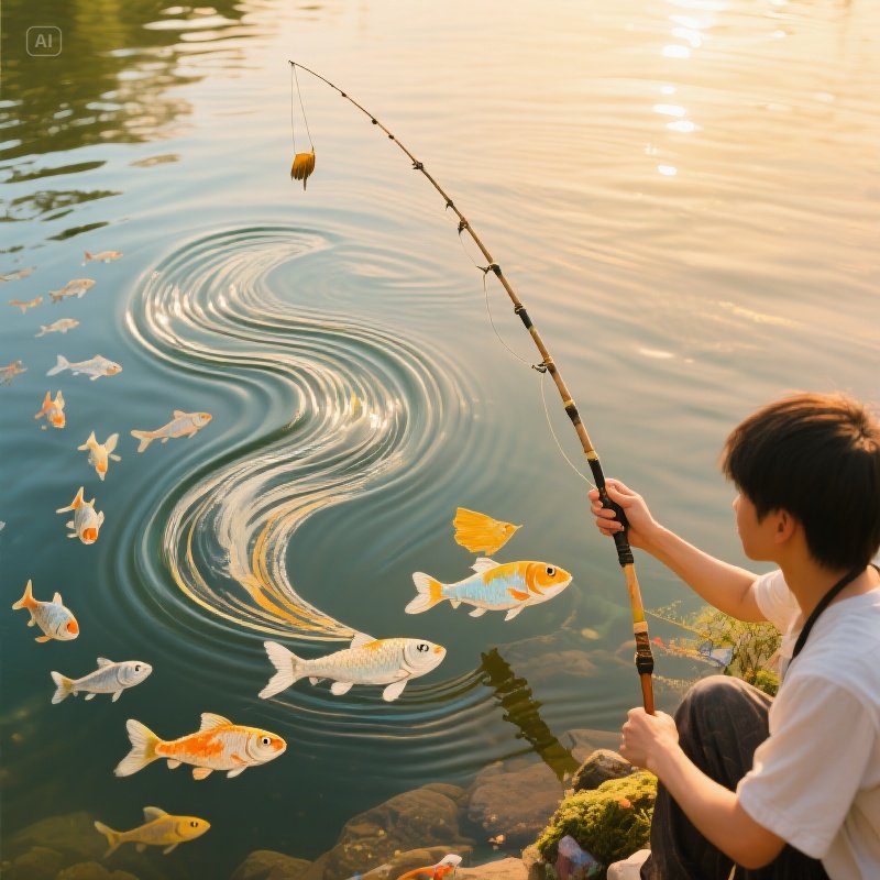 Fishing Rod as Paintbrush: When Art Students Transform "Rod String Ligging" into Mesmerizing "Flowing Sculptures" with Pitch Fishing & Micro Slow Pitch Jig Techniques
