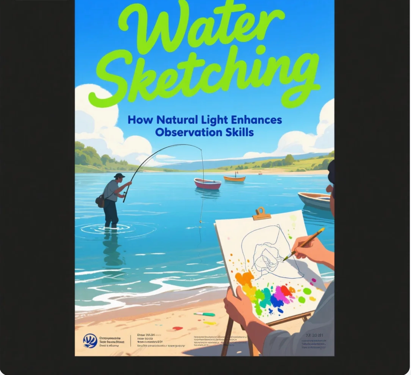Fishing and Painting How "Water Sketching" in Natural Light Enhances Observation Skills