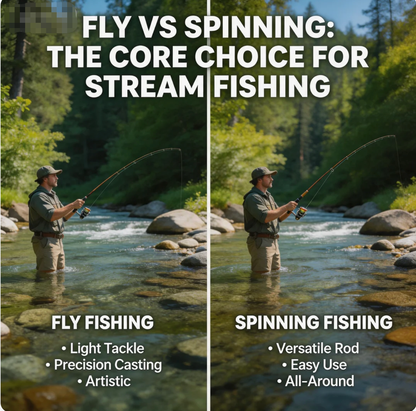 Fly vs Spinning The Core Choice for Stream Fishing