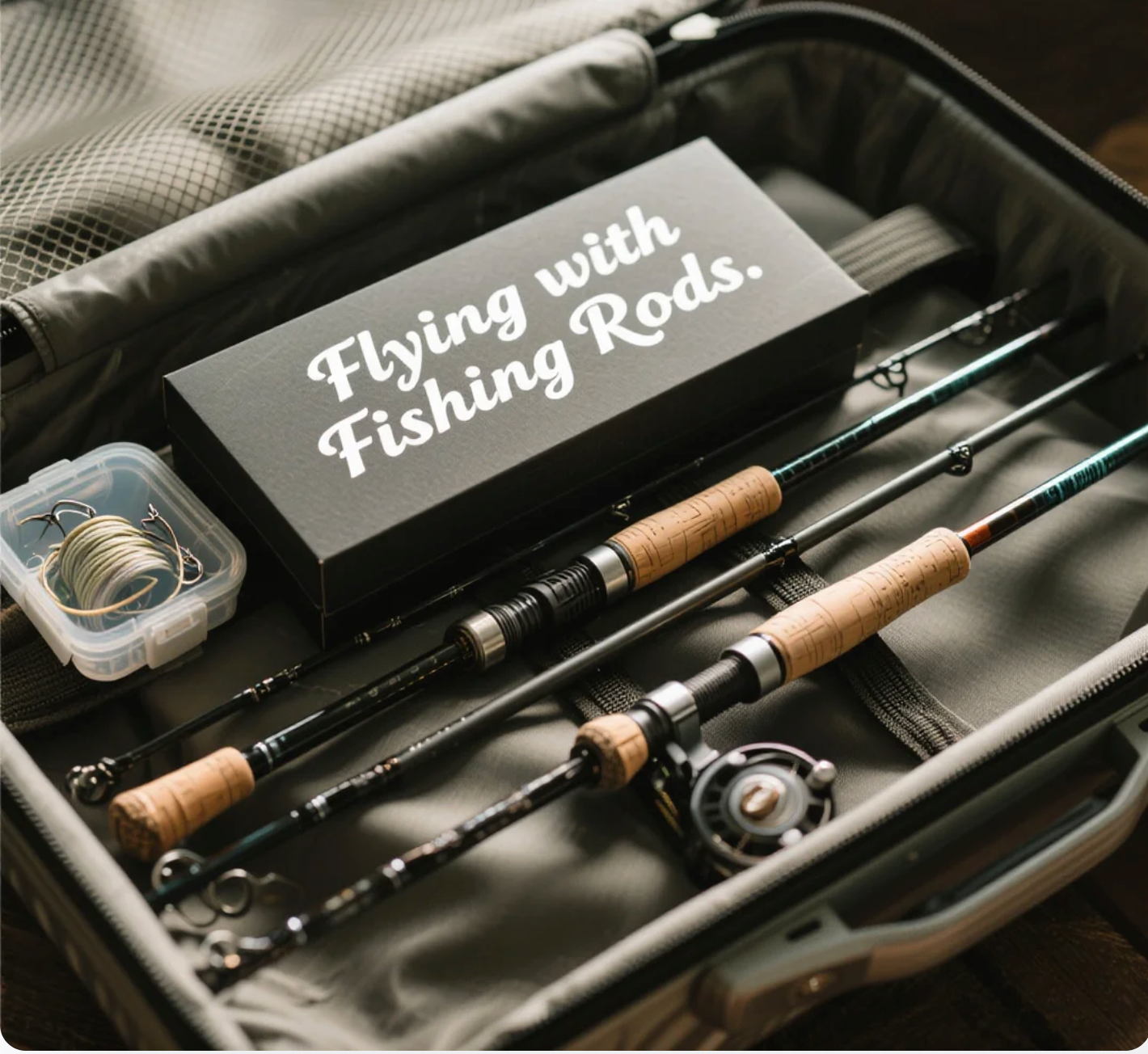 can a fishing rod be a carry on