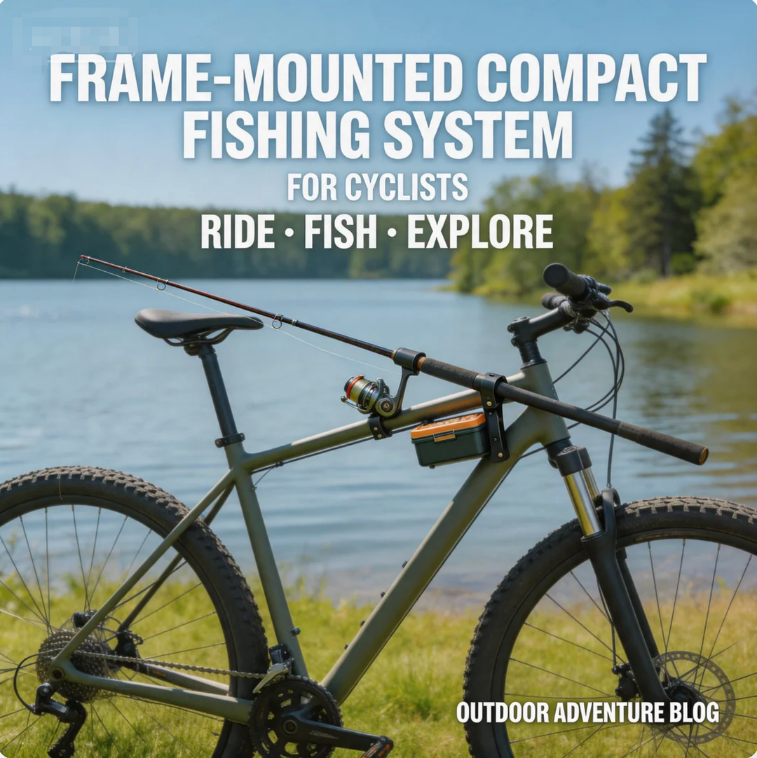 For Cyclists The Frame-Mounted Compact Fishing System