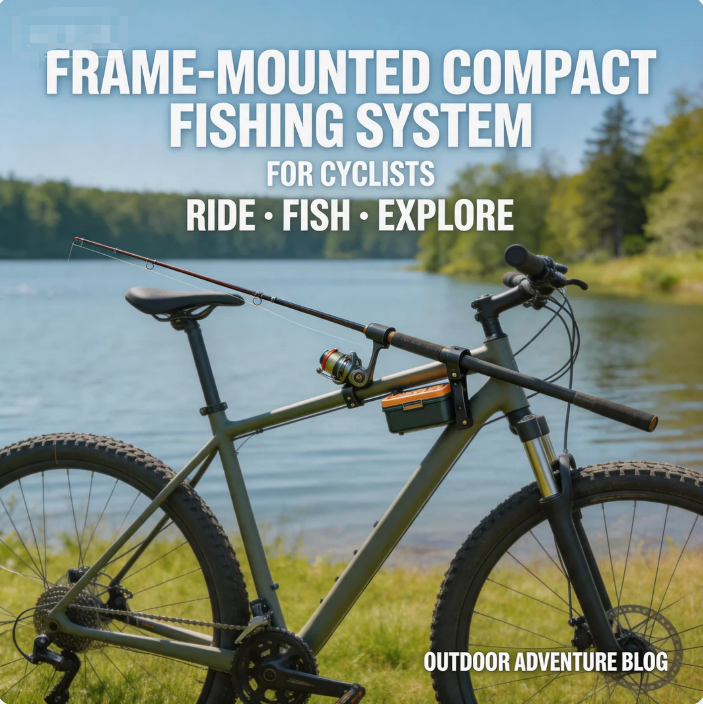 For Cyclists The Frame-Mounted Compact Fishing System
