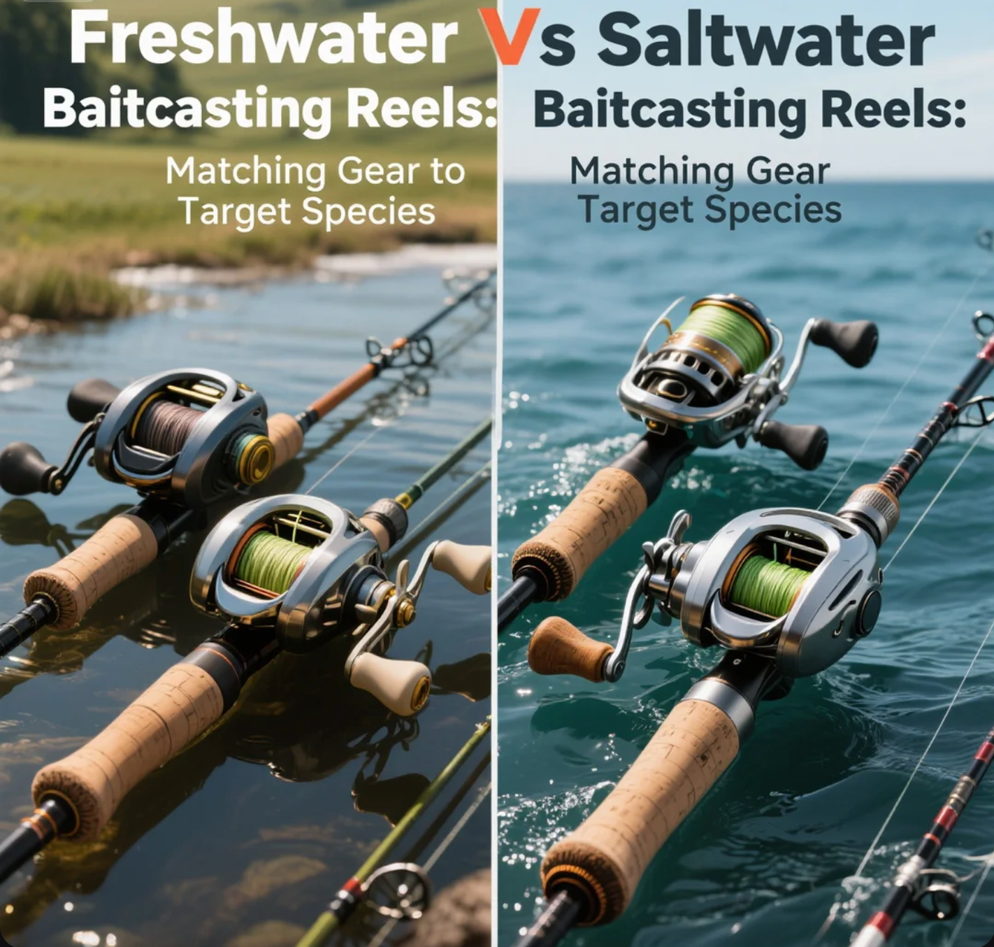 Freshwater vs Saltwater Baitcasting Reels: Matching Gear to Target Species