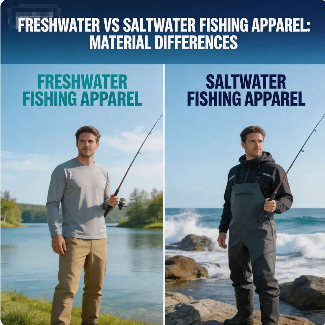 Freshwater vs Saltwater Fishing Apparel: Material Differences!