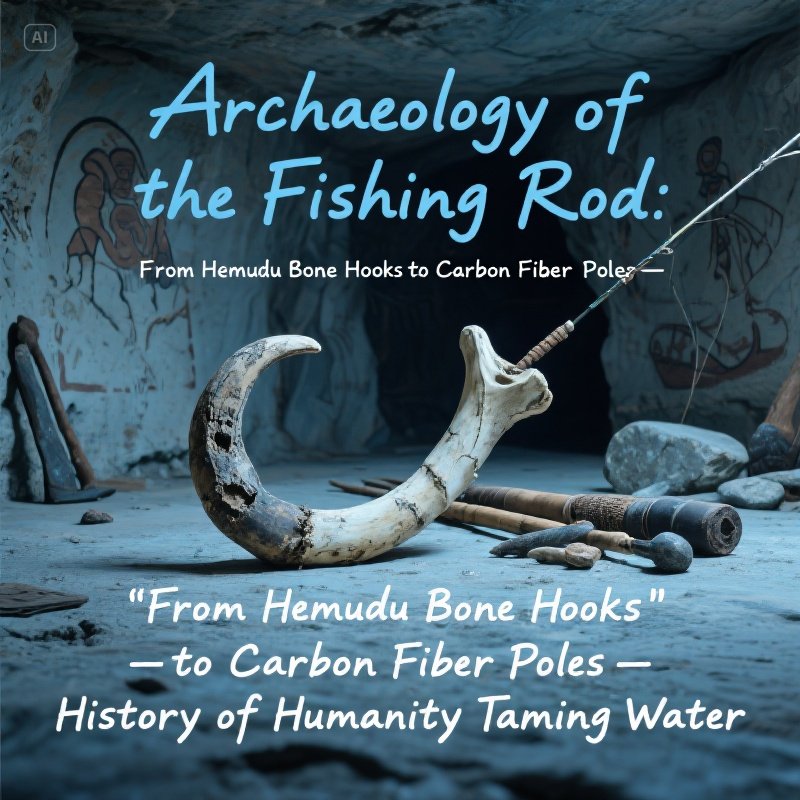 Archaeology of the Fishing Rod: From Hemudu Bone Hooks to Carbon Fiber Poles—A History of Humanity Taming Water