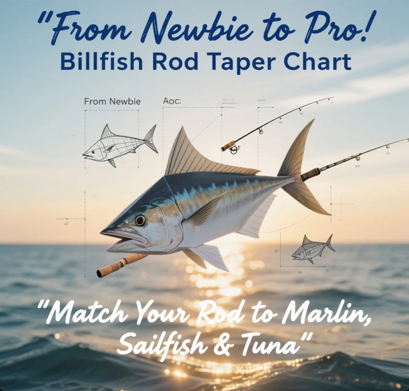 From Newbie to Pro Billfish Rod Taper Chart—Match Your Rod to Marlin, Sailfish & Tuna